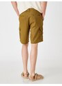 Koton Shorts - Khaki - Normal Waist