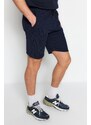 Trendyol Navy Blue-Beige Drawcord Shorts & Bermuda