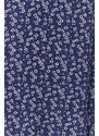 Trendyol Blue Floral Pattern Viscose Woven Midi Skirt