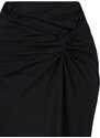 Trendyol Black Maxi Knitted Skirt With Tassels