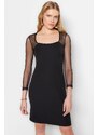 Trendyol Black Bodysuit Mini Woven Woven Dress