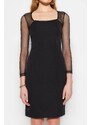 Trendyol Black Bodysuit Mini Woven Woven Dress