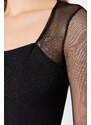 Trendyol Black Bodysuit Mini Woven Woven Dress