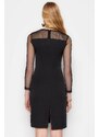 Trendyol Black Bodysuit Mini Woven Woven Dress