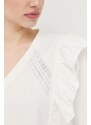 Mikina Liu Jo dámská, béžová barva, s aplikací