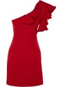Trendyol Red Double Breasted Woven Flounce Elegant Evening Dress