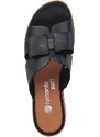 Nazouvací pantofle s mašlí Remonte D6456-00 černá