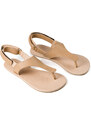 Ahinsa shoes Pánské barefoot sandály Simple béžové