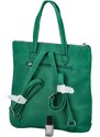 Coveri Stylový dámský koženkový batoh Enola, zelená