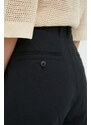 Kalhoty G-Star Raw dámské, černá barva, jednoduché, high waist