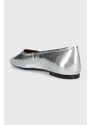 Kožené baleríny Vagabond Shoemakers Jolin stříbrná barva, 5508-083-79