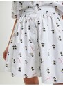 Bílé dámské vzorované kraťasy/sukně KARL LAGERFELD x Disney - Dámské