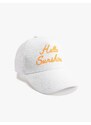 Koton Cap Hat Motto Embroidered Cotton