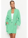 Trendyol Mini Woven Kimono & Caftan with Green Belt