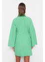 Trendyol Mini Woven Kimono & Caftan with Green Belt