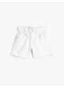 Koton Jeans Shorts with elasticated waist, pockets. Cotton