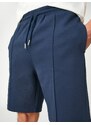 Koton Basic Shorts Slim Fit. Stitching Details, Pockets, Tie Waist.