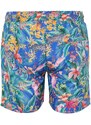 Trendyol Navy Blue Men's Standard Size Floral Print Swimwear Marine Shorts