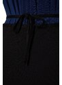 Trendyol Navy Blue Fully Covered Knitted Lycra 5-Piece Color Block Swimsuit Set
