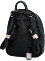 BELLA BELLY Dámský koženkový batoh s přední kapsou Iris, černý