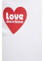 Tepláky Love Moschino bílá barva, s potiskem
