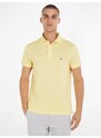Žluté pánské polo tričko Tommy Hilfiger - Pánské