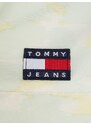 Tommy Hilfiger Mentolová pánská lehká vzorovaná bunda Tommy Jeans - Pánské