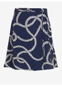 Tmavě modrá dámská vzorovaná sukně Tommy Hilfiger - Dámské