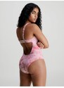 Růžové dámské jednodílné plavky Calvin Klein Underwear Authentic-One Piece- - Dámské