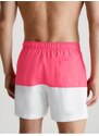 Bílo-růžové pánské plavky Calvin Klein Underwear Intense Power-Medium Draws - Pánské