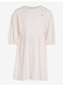 Světle růžové holčičí šaty Tommy Hilfiger Structured Knit Dress - Holky