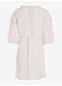 Světle růžové holčičí šaty Tommy Hilfiger Structured Knit Dress - Holky