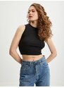 Černý dámský crop top Guess Edie - Dámské