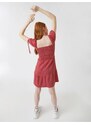 Koton kostkované mini šaty s hlubokými zády
