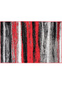 Chemex Kusový koberec Maya - pruhy 1 - šedý/červený Rozměr koberce: 80x150 cm