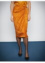 Koton Melis Ağazat X - Wrapover Tie Satin Midi Length Skirt