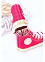 BIG STAR SHOES Children's High Sneakers With A Zipper BIG STAR HH374137 Pink