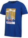 Pánské bavlněné tričko Regatta CLINE VII modrá