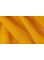 Hořčicově žlutá sametová rohová pohovka do "U" MICADONI Kendal 372 cm