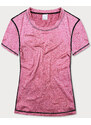 MADE IN ITALY Růžové dámské sportovní tričko T-shirt (A-2165)