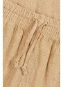 KALHOTY GANT RELAXED LINEN PANTS hnědá 122/128