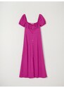 Sinsay - Midi šaty s balonovými rukávy - fialová