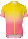 Dětský cyklo dres POC Y's XC Jersey Gradient Aventurine Yellow / Actnium Pink