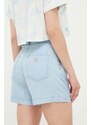 Kraťasy Guess dámské, hladké, high waist