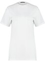 Trendyol White Half Sleeve Knitted Pearl Detailed T-shirt