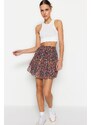 Trendyol Multi Color Lined Flounce Chiffon Mini Woven Skirt