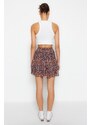 Trendyol Multi Color Lined Flounce Chiffon Mini Woven Skirt