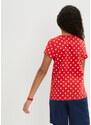 bonprix Dívčí tričko (2 ks v balení) Červená