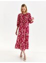 Top Secret dámské vzorované midi šaty růžové