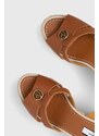 Kožené sandály Pepe Jeans TAFFY hnědá barva, PLS90602